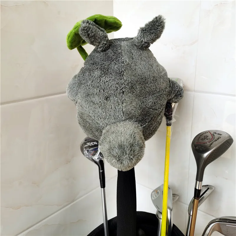 Новинка плюшевый чехол для головы водителя животного Totoro Golf 460cc Деревянный 2