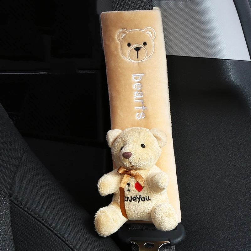 Наплечник плюшевый Накладка для ремня безопасности автомобиля 1 шт. | Автомобили