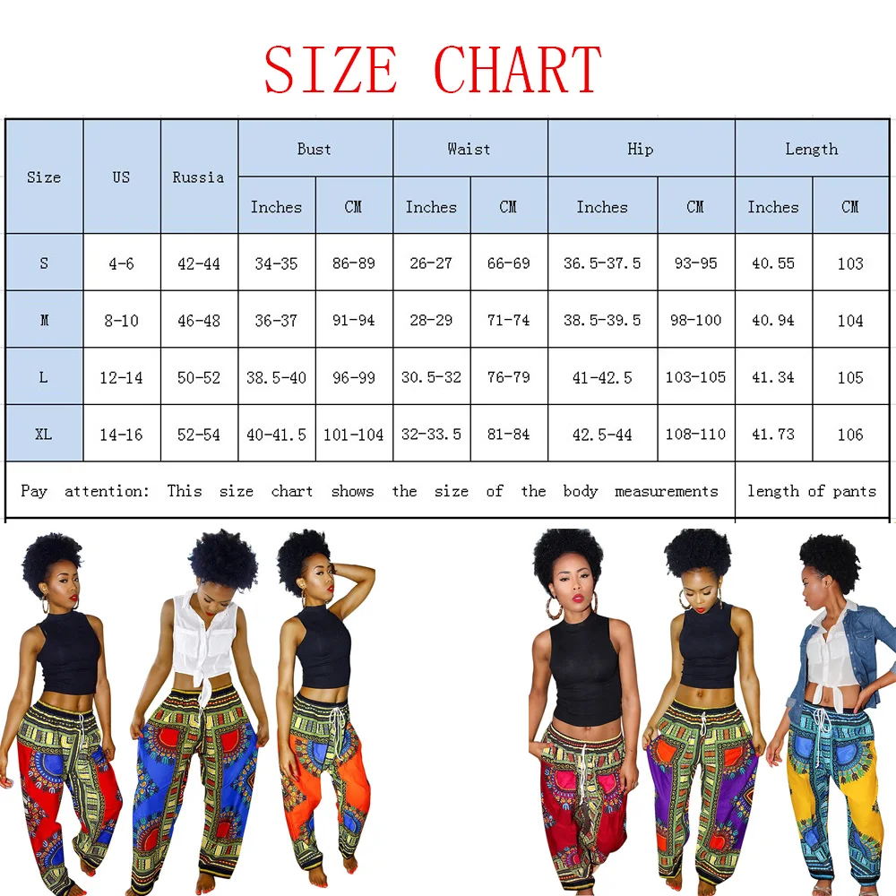 Fadzeco африканские брюки с принтом Дашики женские традиционная африканская одежда