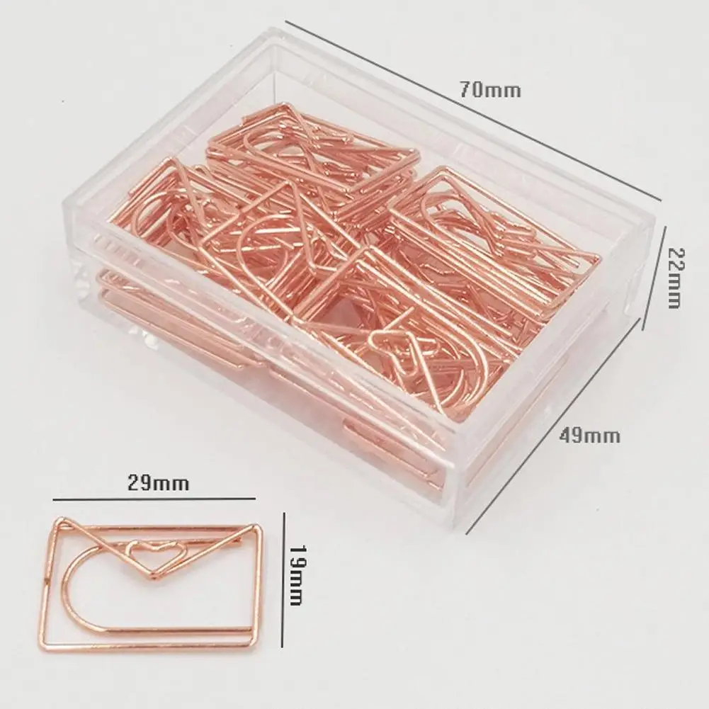 20 шт. бумажные зажимы бант для рождественской ёлки конверт кактус розовое золото