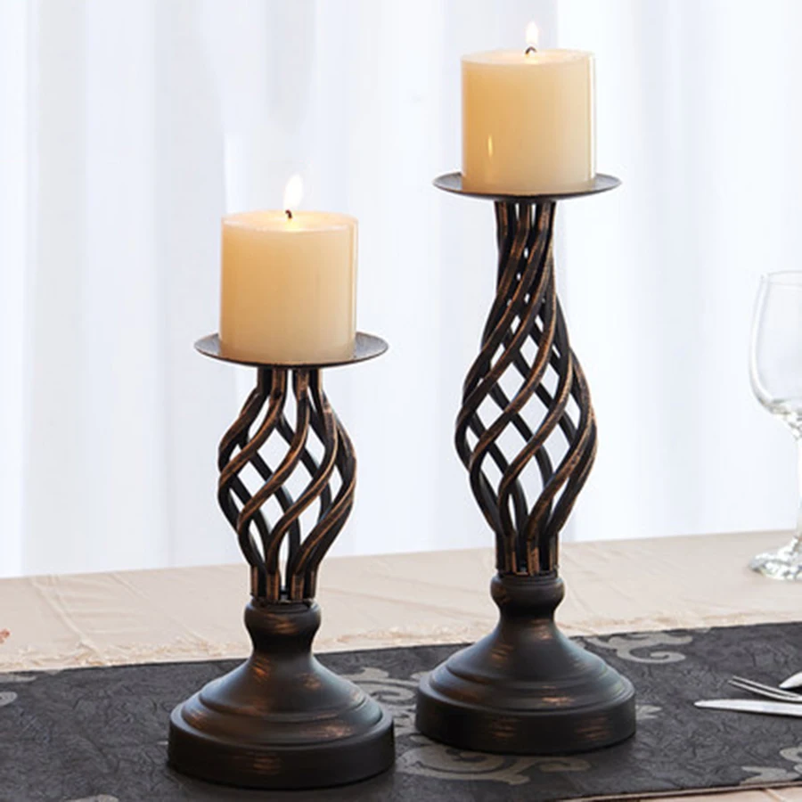 Подсвечник подсвечник в стиле ретро декоративные товары большие винтажные