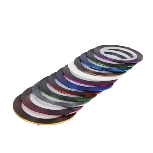 1 мм клейкая лента для наращивания ногтей переводная наклейка разноцветные