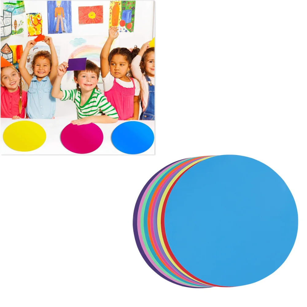 

10pcs Colorful Dry Erase Circles Whiteboard Marker Removable Vinyl Dot Wall Decal Pops for Dills Training School Teaching Progre