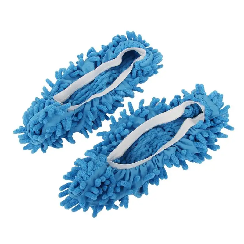 

Mop Slippers House Cleaning Dust Removal Lazy Floor Wall Dust Removal Cleaning Feet Shoe Covers Washable Reusable Microfiber