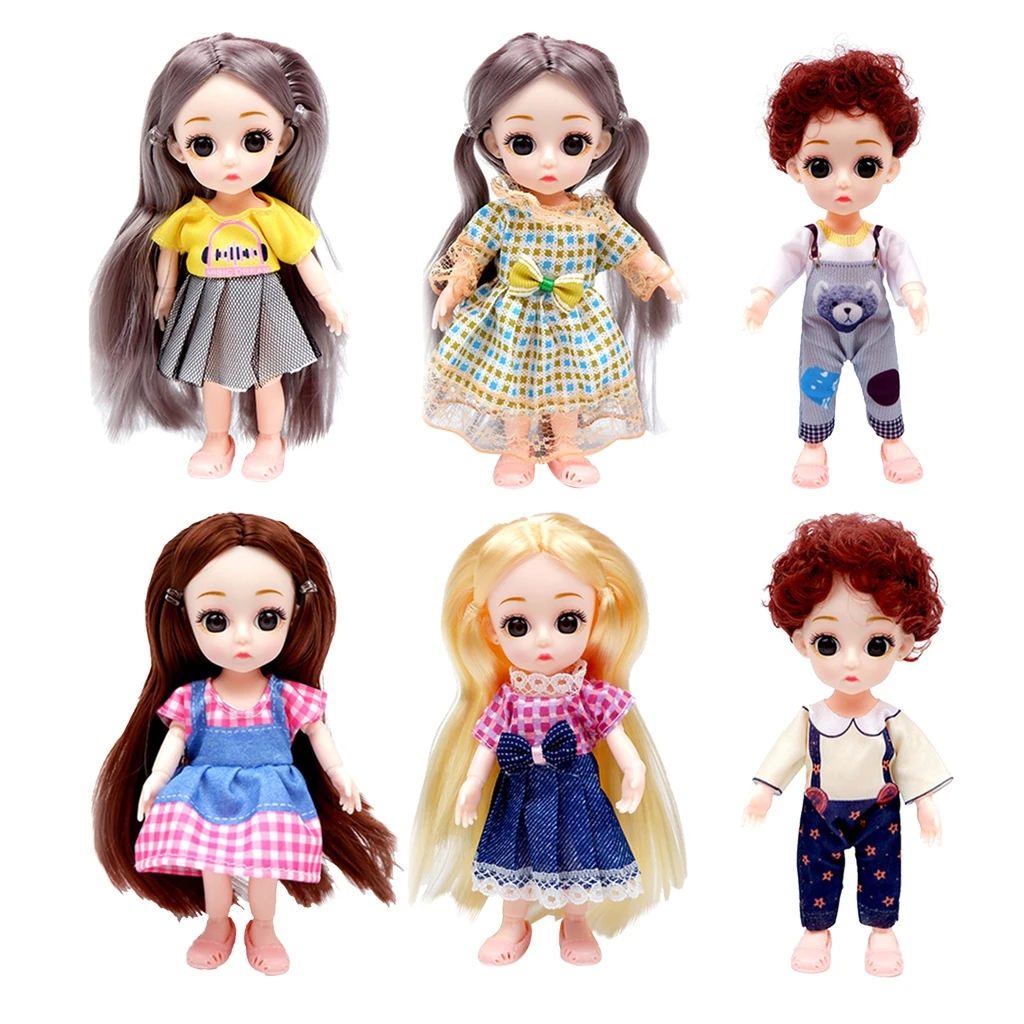 6 &quot1/12 гибкий BJD 13 суставов девочка кукла с одеждой волосы | Игрушки и хобби