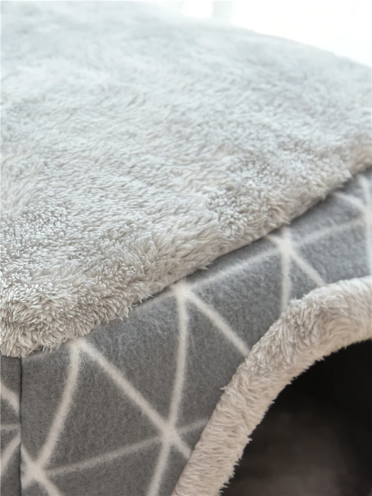 Лежак для домашних животных теплая мягкая Нескользящая дышащая подстилка кошек