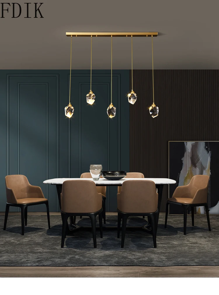 Новый Хрустальный подвесной светильник роскошная Подвесная лампа с одной