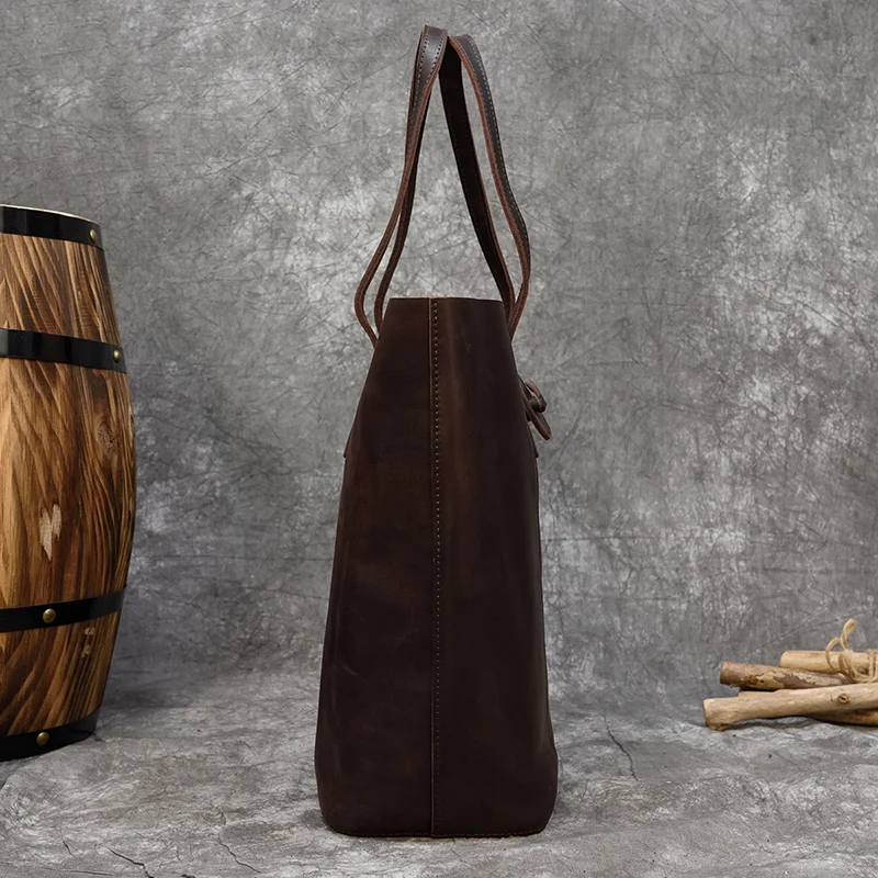 Новая женская сумка из натуральной кожи со съемным клатчем большая кожаная тоут