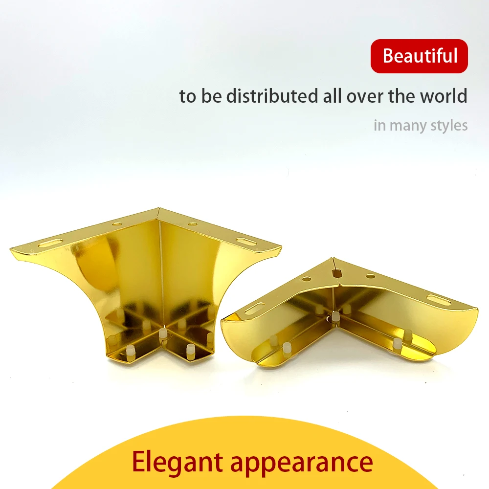 Light luxury furniture sofa tea table bed leg increase pad height accessories metal shoe bucket TV kitchen bathroom cabinet to s | Мебель