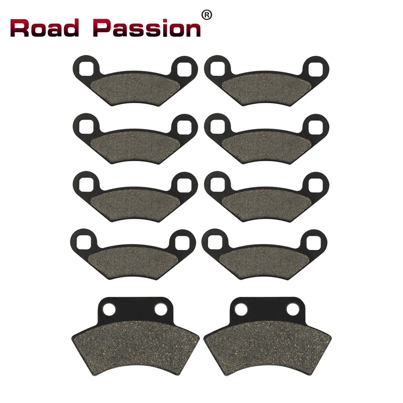 

Road Passion Motorcycle Front and Rear Brake Pads for POLARIS 250 400 425 Big Boss Magnum 425 6x6 1996-1997