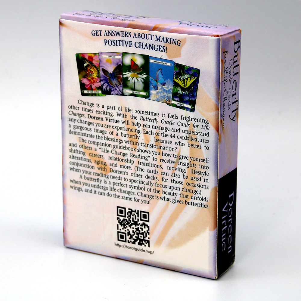 Cartas de or&aacute;culo de mariposa para cambios de vida: una baraja de 44 cartas y tarjetas de gu&iacute;a-2