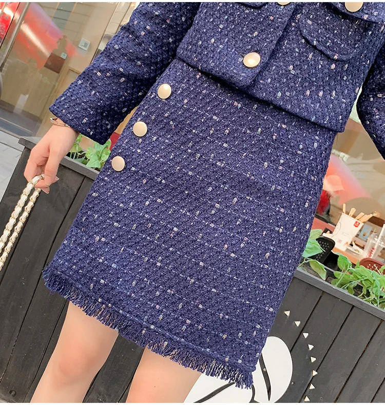 Взлетно посадочной полосы дизайнерские 2019 осенью и зимой Для женщин твид