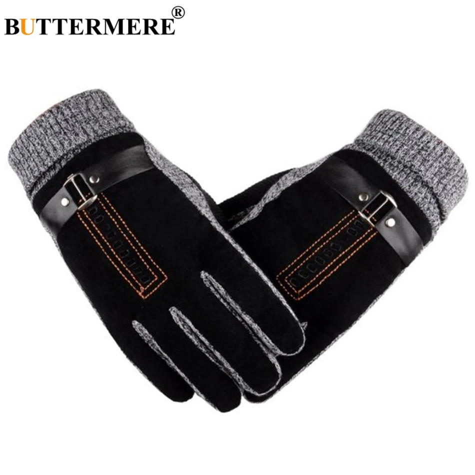Перчатки BUTTERMERE мужские мотоциклетные перчатки из свиной кожи зимние теплые