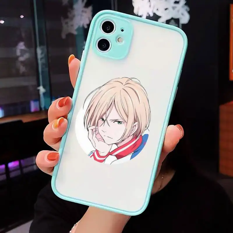 

Yuri on Ice anime Phone Cases matte transparent For iphone 7 8 11 12 plus mini x xs xr pro max luxury shell cover