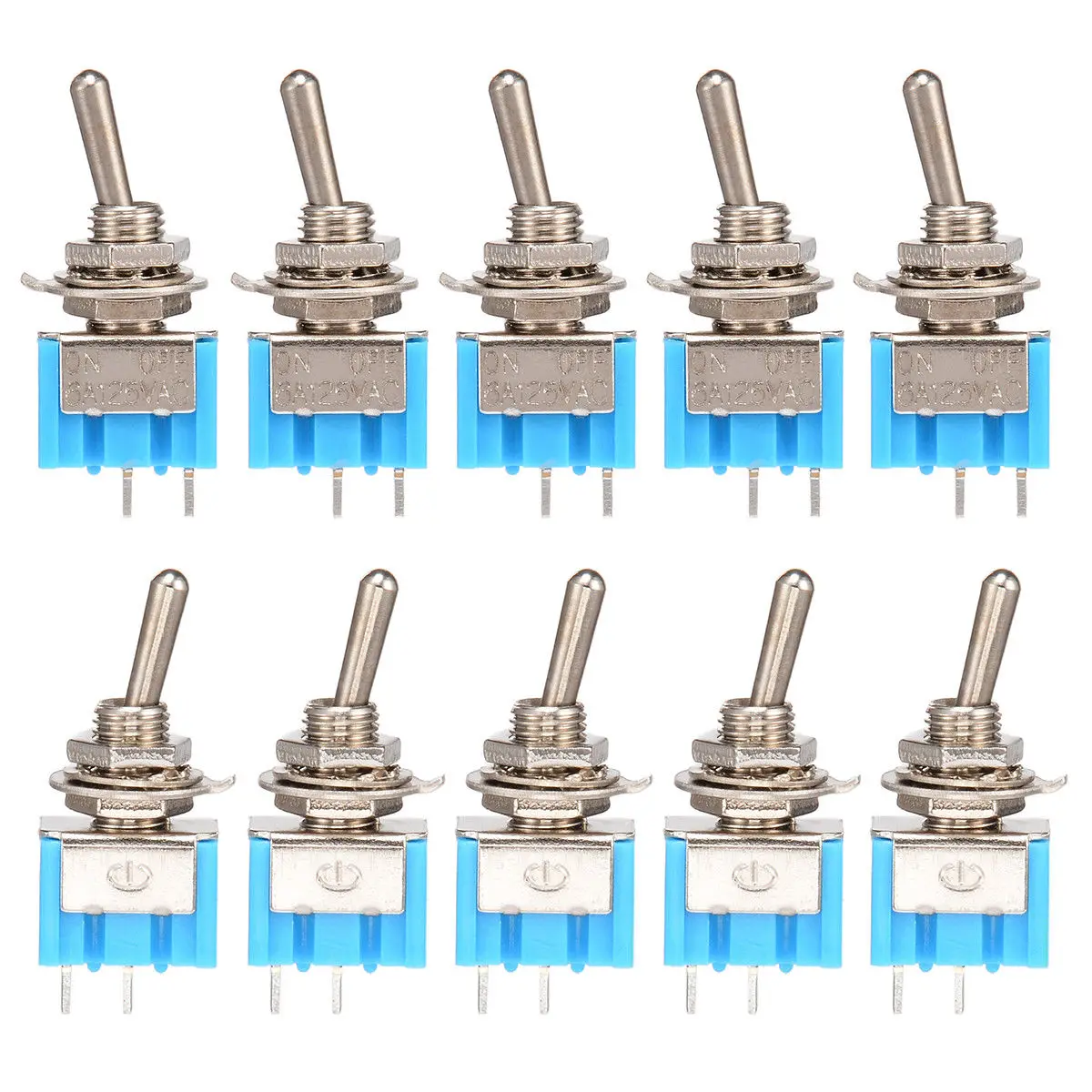 

10 ./. 2 Pin SPST ON-OFF 6A 3A 250V AC