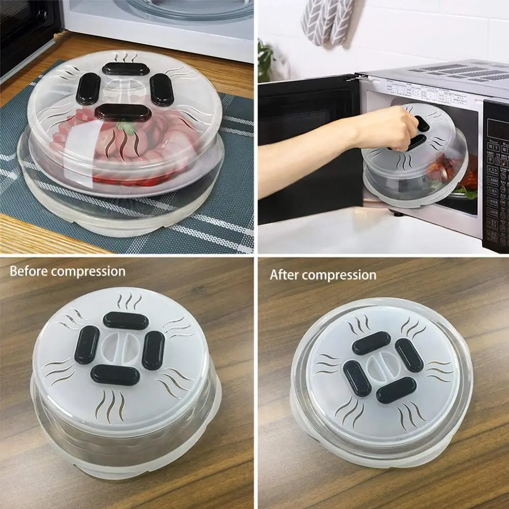 Magnetic Microwave Plate Cover Splatter Guard with Steam Vents and Strong Magnets. Cover. Keeps Oven Clean | Дом и сад