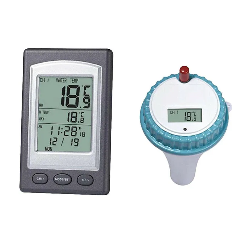 

Wireless Floating Swimming Pool Thermometer Digital Water Temperature Hygrometer For Swimming Pools Spas Hot Tubs