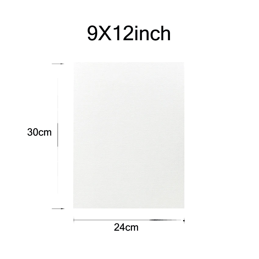 Холст для рисования 9x12 дюймов (24x30 см) 10 пар 100% хлопок Джейн художественная