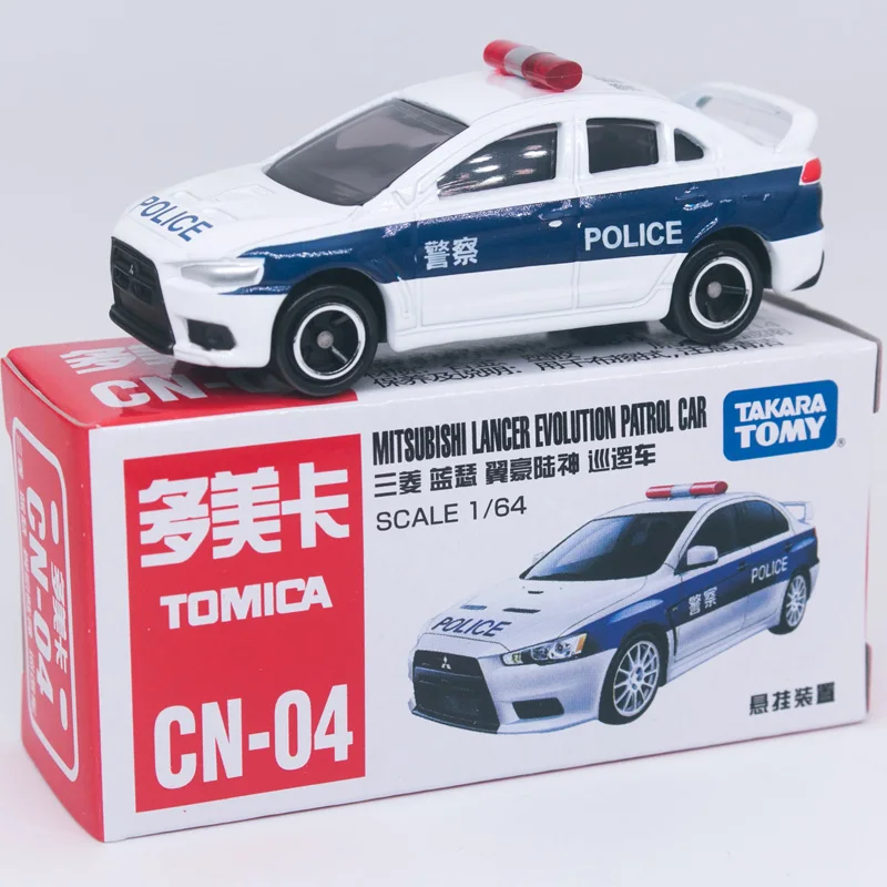 

Takara Tomy Tomica Mitsubish- Lancer эволюционный патрульный автомобиль Китай Gongan полиция литая модель игрушка