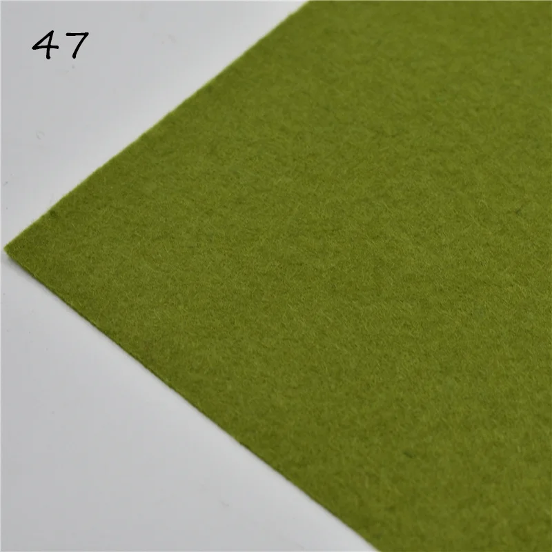 Felt 47 1 шт., ручная работа, фетровые цветы, ручная работа, для кукол, для валяния, шерсть 30/15 см, 60 цветов - Цвет: Felt 47