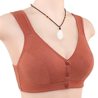 front close wireless cotton bras women cami bra wire free bralette comfortble underwear female lingerie plus size 46b c cup