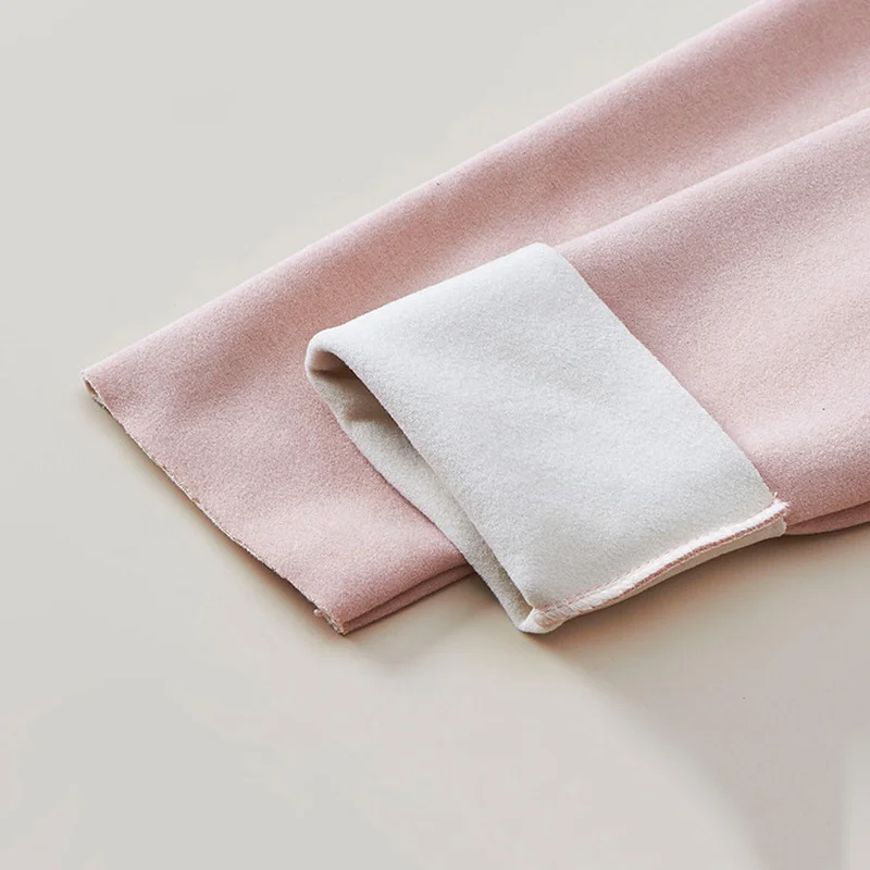 Комплект женского термобелья с круглым вырезом Мягкие Бесшовные облегающие