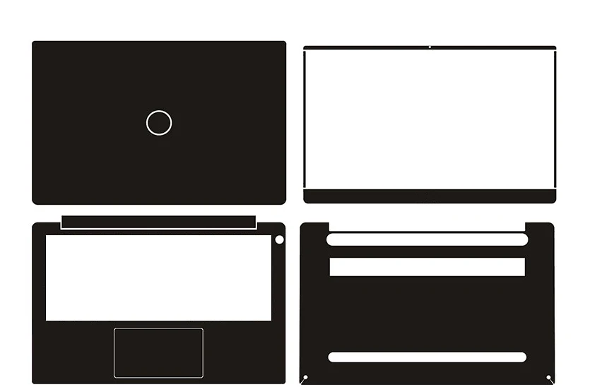 Углеродное волокно ноутбук Стикеры кожи наклейки защитная крышка для Dell XPS 13 7390