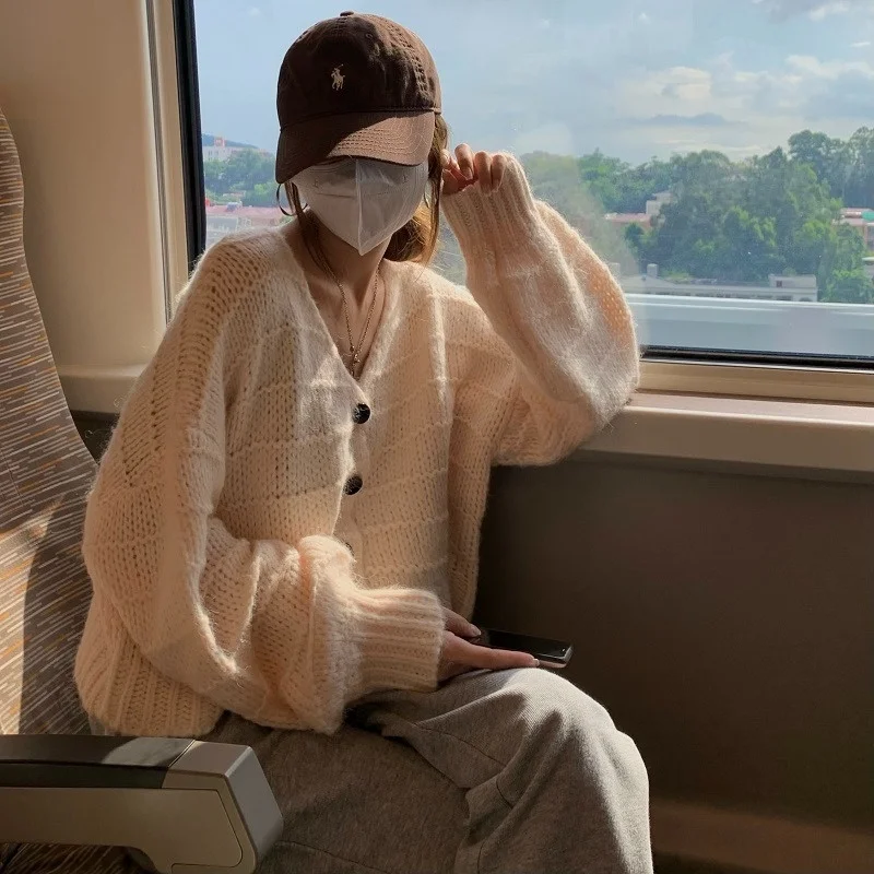 

Осень 2021, зимний свитер, женские топы, вязаный пуловер, женская мягкая теплая толстая верхняя одежда