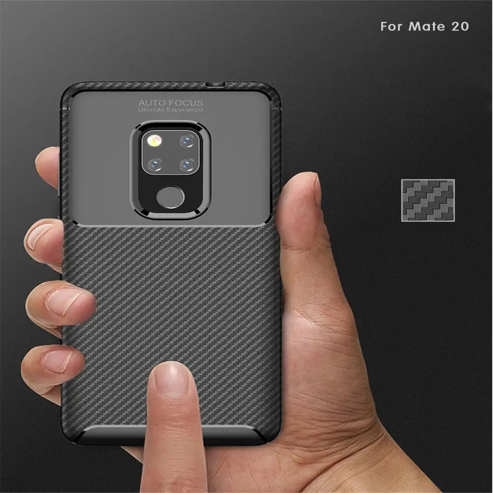 Роскошный чехол для телефона из углеродного волокна huawei mate 30 20 10 pro honor 8X 9X 9i 10i 20i V30