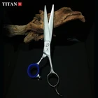 Титановые инструменты для домашних животных, ножницы 7 дюймов, японские стальные ножницы, ножницы для стрижки кошек для собак
