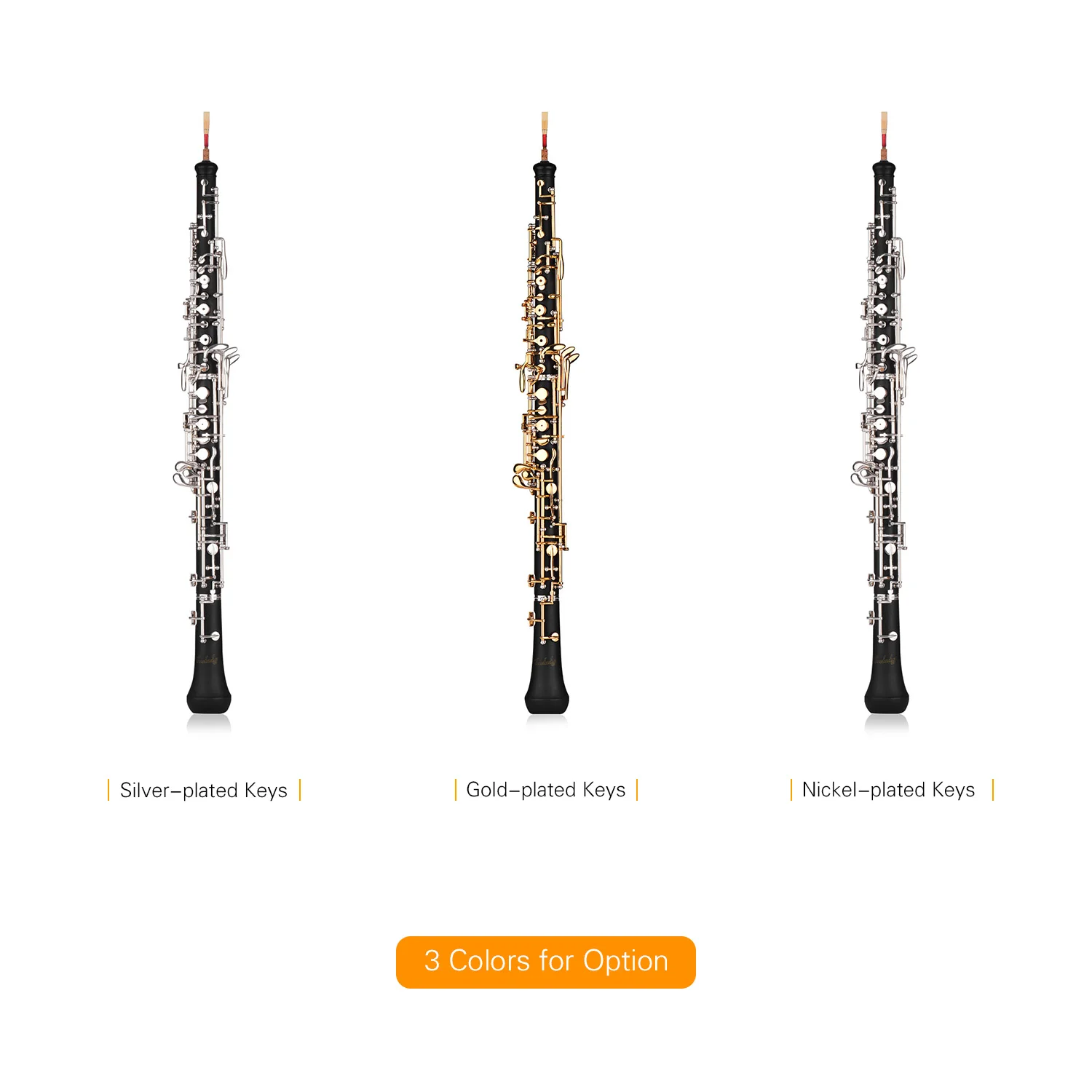 Профессиональный полуавтоматический стильный никелированный инструмент Oboe C Key
