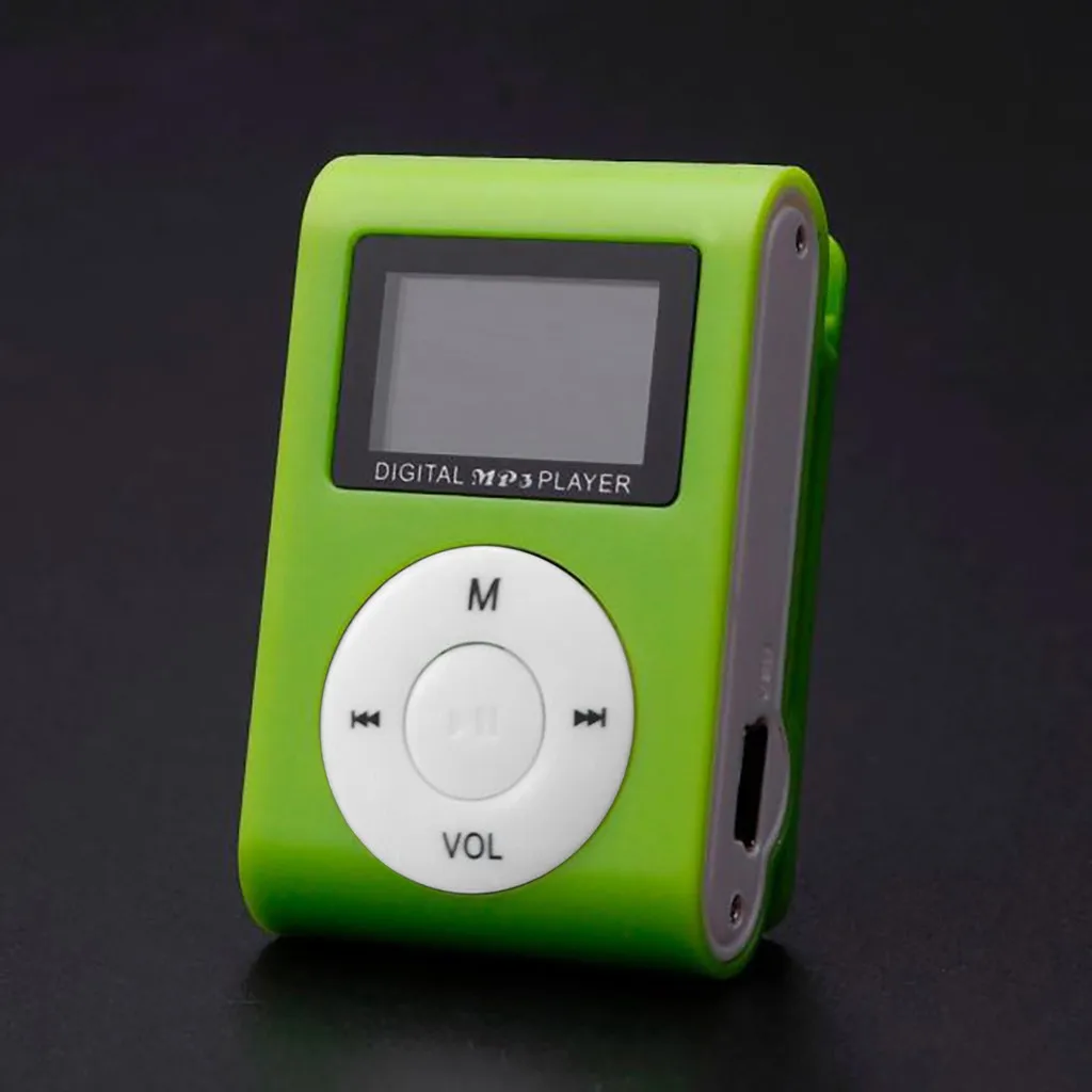 Мини Usb MP3-плеер с зажимом, ЖК-экран, поддерживает 32 Гб, Micro Sd, Tf карта, 3,5 мм, стерео разъем, уличный музыкальный плеер