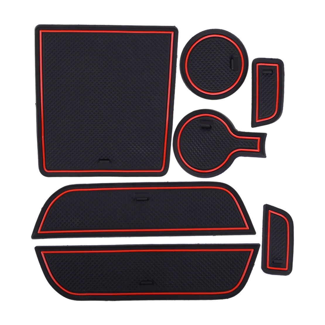 7 шт. ворота Слот дверь паз нескользящий подстаканник коврик для автомобиля ПВХ