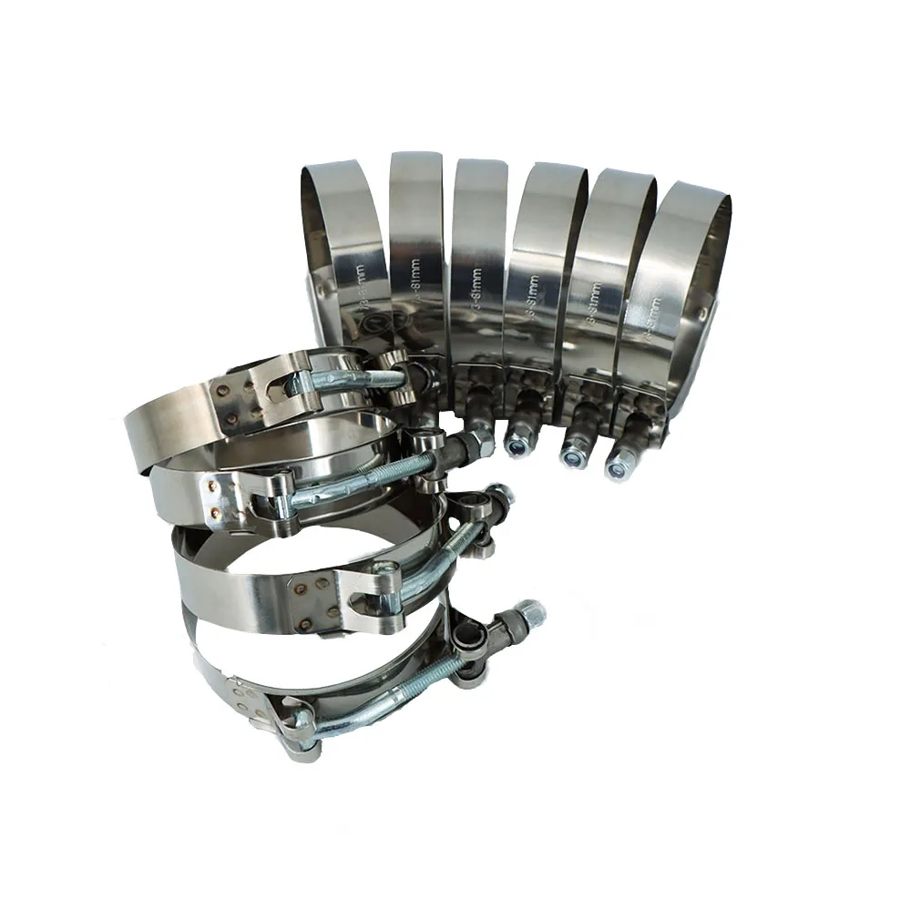 2 шт. 304 Нержавеющая сталь Т-образный болт Turbo Силиконовые хомут SilconeT зажим T шланг