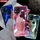 Мягкий чехол со стразами для Xiaomi POCO M3 X3 NFC Note 9S 8 9 Pro 9C NFC 9A 9AT Mi Note 10 Lite, зеркальные чехлы для телефонов из ТПУ с рамкой