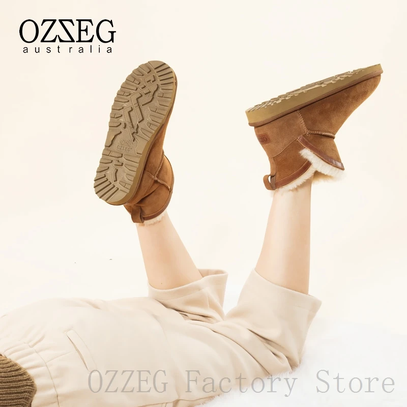 OZZEG Роскошные брендовые классические зимние ботинки австралийские женские из