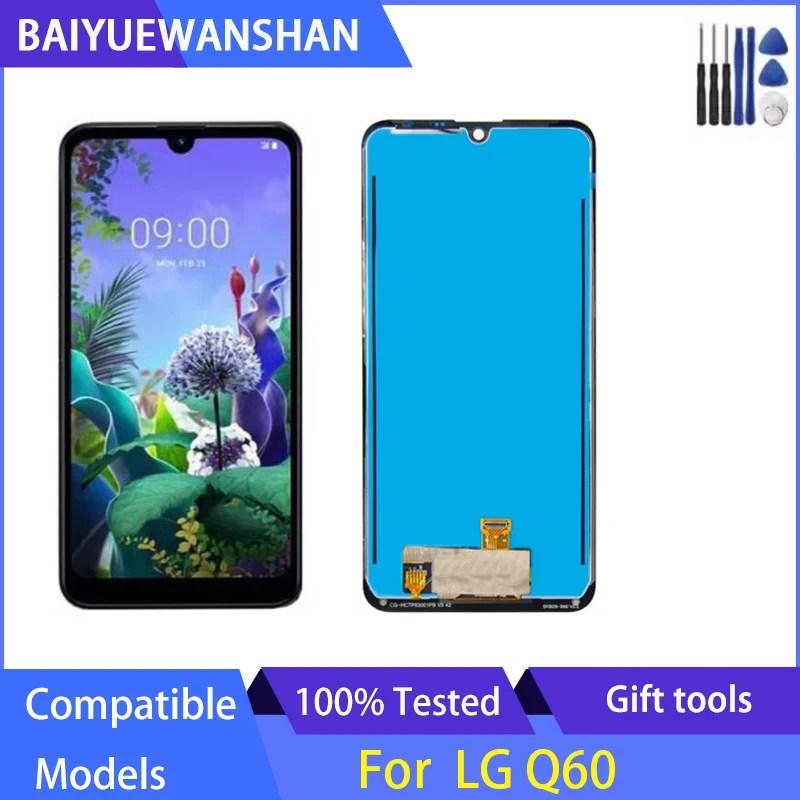 

For LG Q60 2019 X525ZA X525BAW X525HA X525ZAW LCD Display Touch Screen Digitizer Assembly For LG X6 2019 LMX625N X625N X525