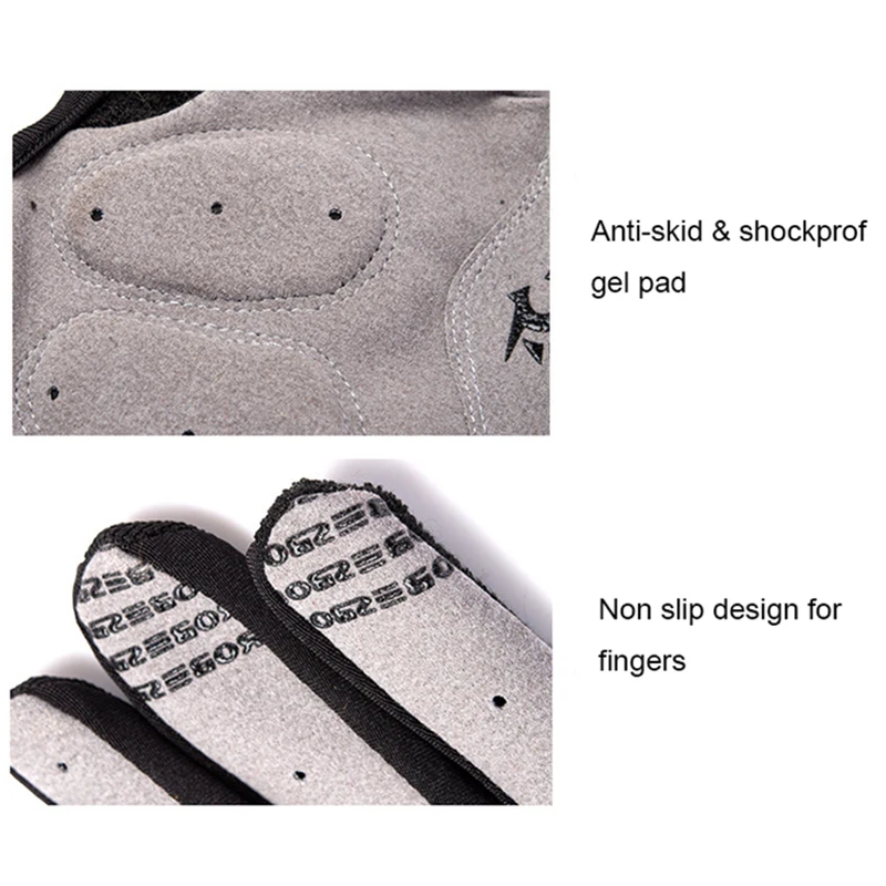 Велосипедные перчатки с пальцами износостойкие зимние теплые флисовые