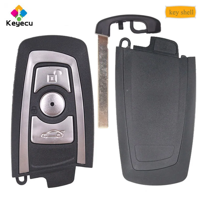 KEYECU замена Смарт пульт дистанционного ключа оболочки 3 кнопки FOB для BMW Новая 5