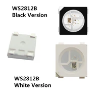 1000 pieces ws2812b led chip dc 5v 5050 rgb pixels lamp beads addressable digital blackwhite version for ws2812 ic led strip