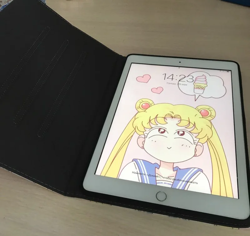Сейлор Мун рисунком чехол для ipad модные кожаные Силиконовые Мягкая задняя крышка для ipad Pro 9,7 Air 1 Air 2