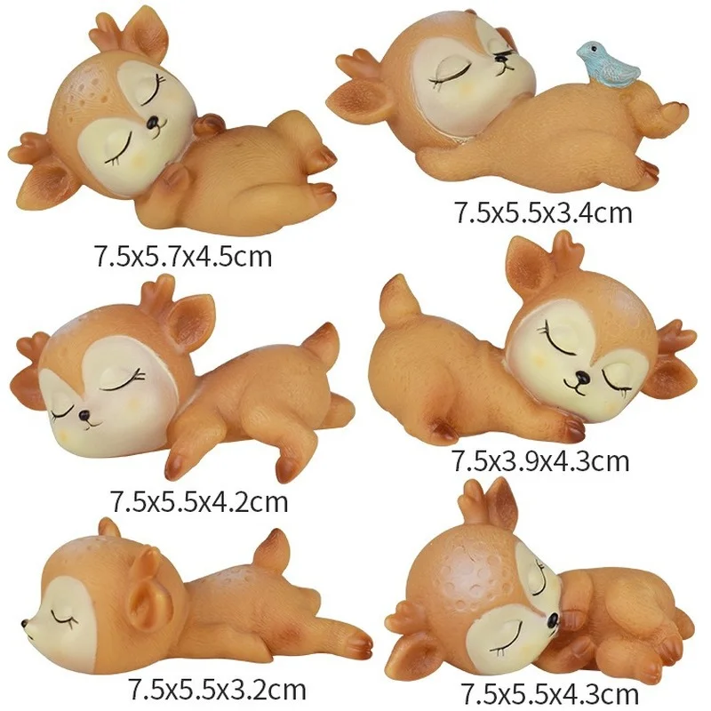 Силиконовая 3D формочка в виде оленя для сна гипсовая смола инструменты украшения