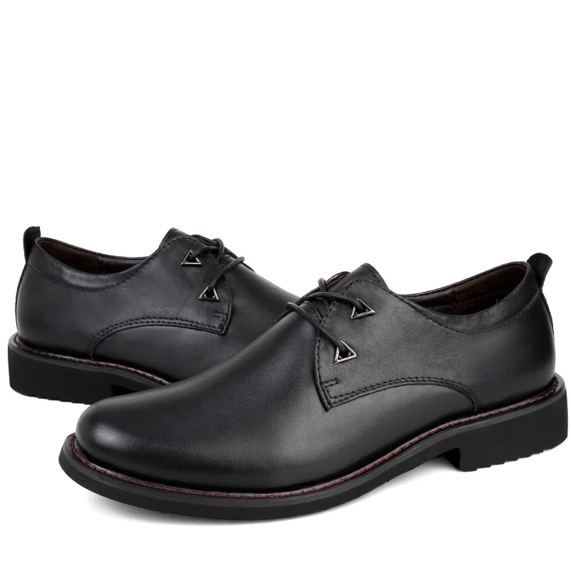 

Men Formal Shoes Genuine Leather Business Casual Shoes High Quality Men Dress Office Luxury Shoes Male Breathable Oxfords