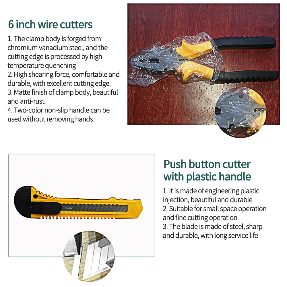 12 шт. Набор инструментов для дома набор ремонта автомобиля инструменты 1/4 &quotд-р