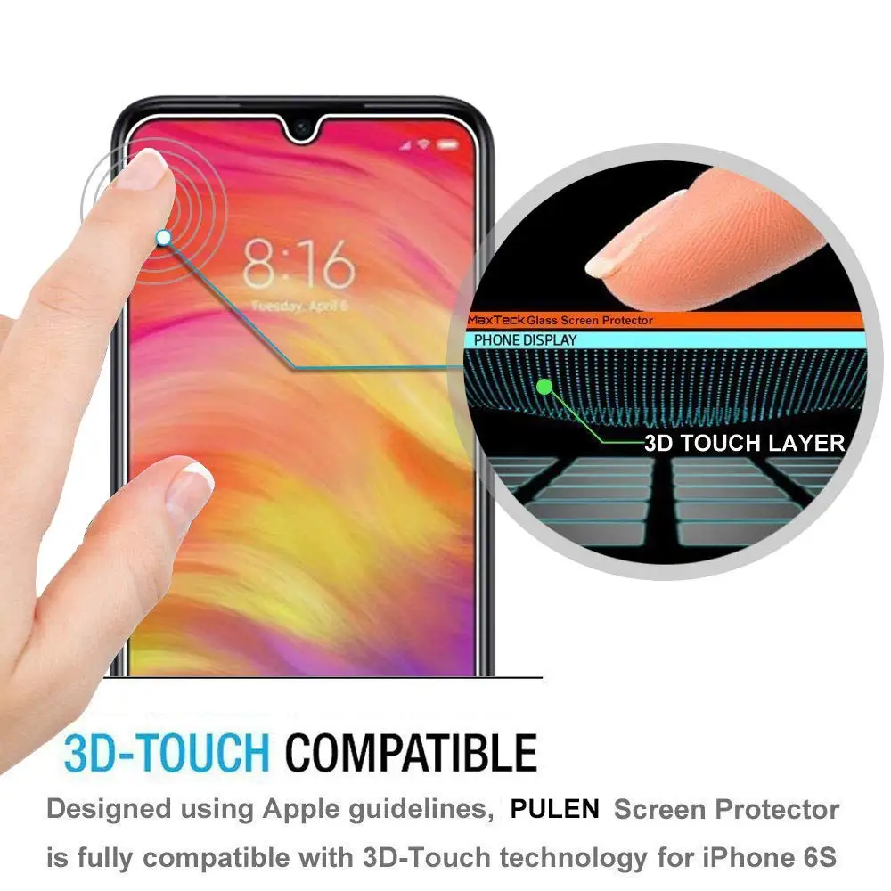 2 шт закаленное стекло для Xiaomi Redmi Note 7 6 k20 Pro протектор экрана для Redmi GO 6A 7A Защитная стеклянная пленка