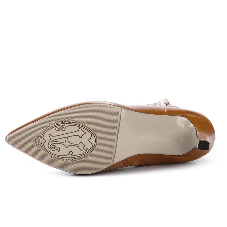 Модные невысокие сапоги большого размера в европейском и американском стиле с