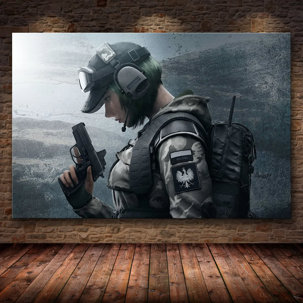 06 Unframed постер украшение картина Tom Clancy's Rainbow Six Siege на HD холсте картина искусство картина маслом - Цвет: 06