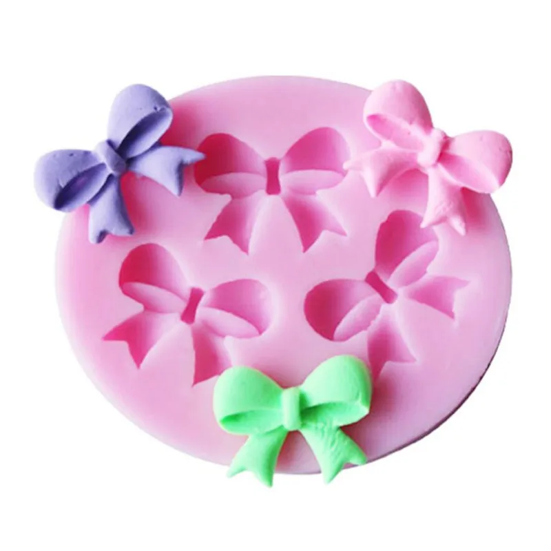 Description Picture 4 of itemCute Cake Mold Bowknots Flower Cake Mold Silicone 3D Fondant Decorating Tool Chocolate Soap Stencils Kitchen Baking Accessories