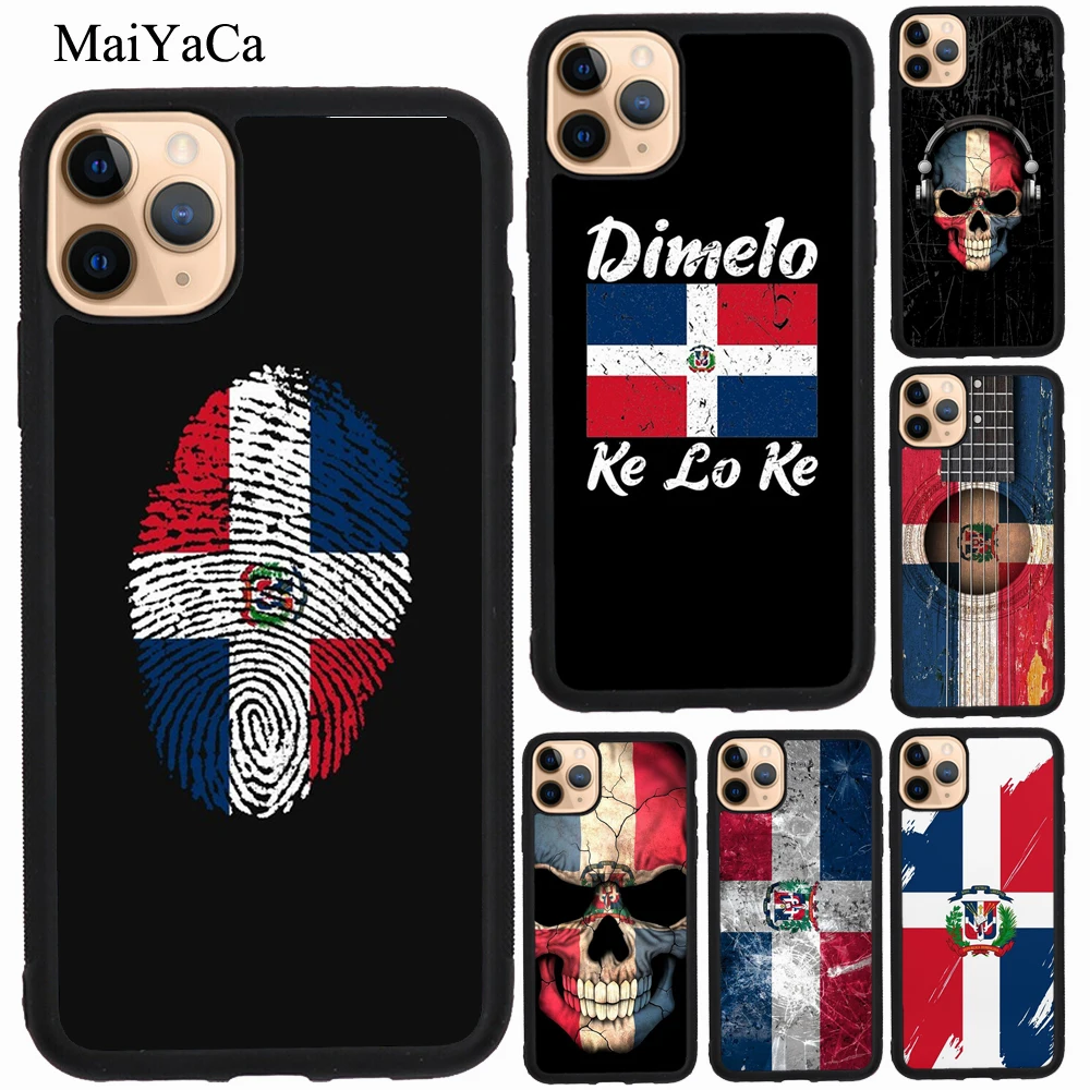 Чехол MaiYaCa с флагом Доминиканской Республики для iPhone 11 Pro Max 12 mini XS X XR SE 2020 6S 7 8 Plus