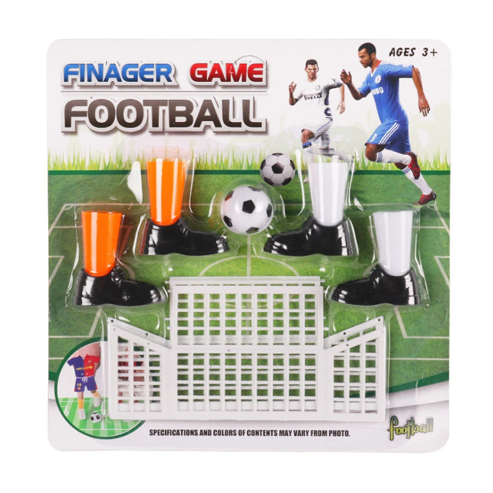 Finger football Детская вечеринка, Обучающие мячи, мини-мультяшная сковорода, Подарочные игры, машина, цели, карманная игрушка, пинбол, игрушка, случайный цвет - Цвет: Finger football